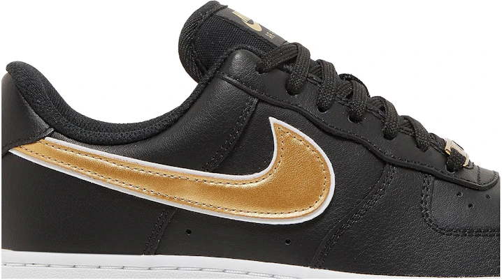 (W) ナイキ エアフォース1 '07 エッセンシャル "ブラック/メタリックゴールド" DD1523-001 Order (W) ナイキ エアフォース1 '07 エッセンシャル "ブラック/メタリックゴールド" DD1523-001