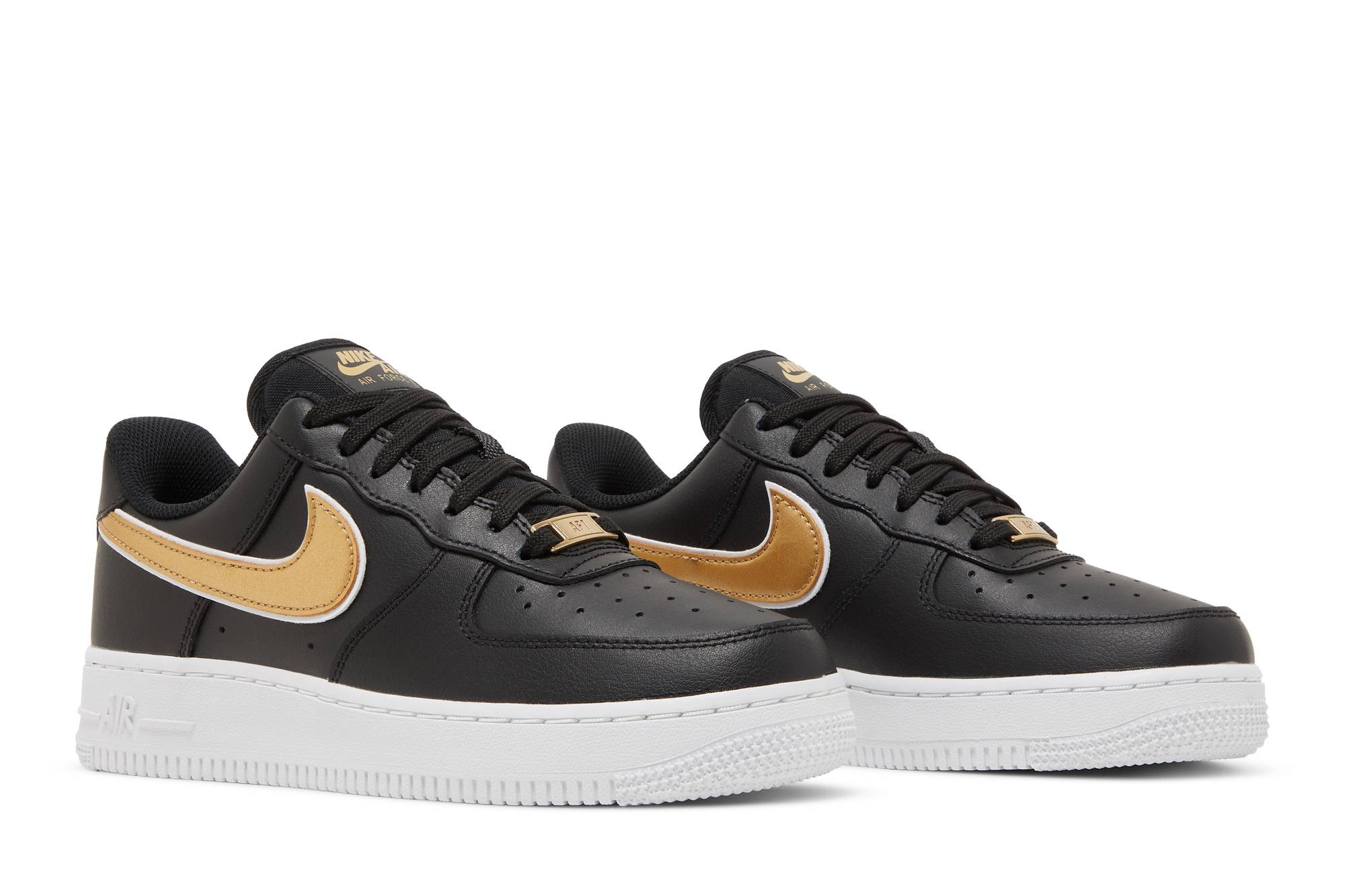 Cheap (W) ナイキ エアフォース1 '07 エッセンシャル "ブラック/メタリックゴールド" DD1523-001