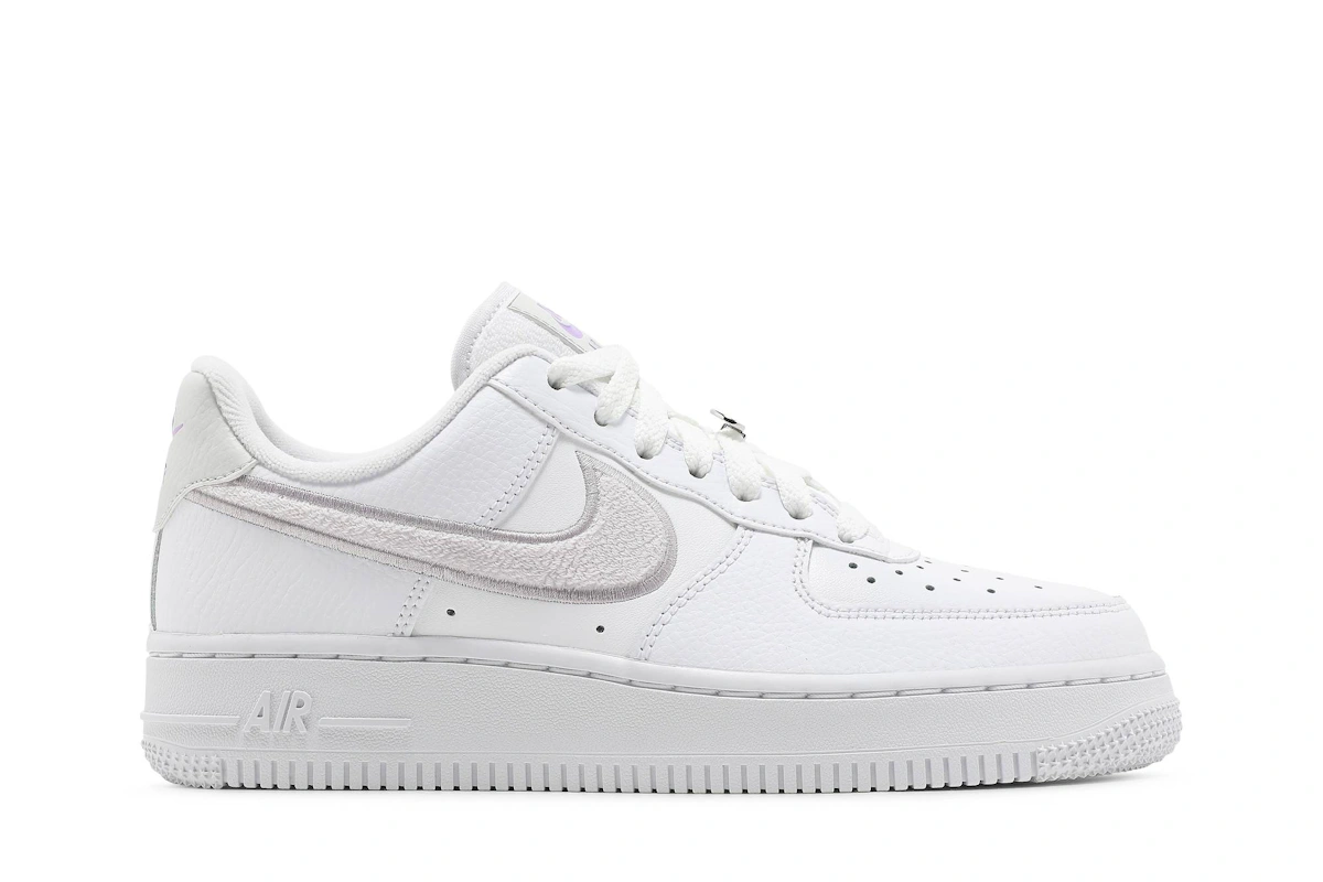 (Women) Nike Air Force 1 '07 Essential 'Chenille Swoosh - White Lilac' DN5056-100