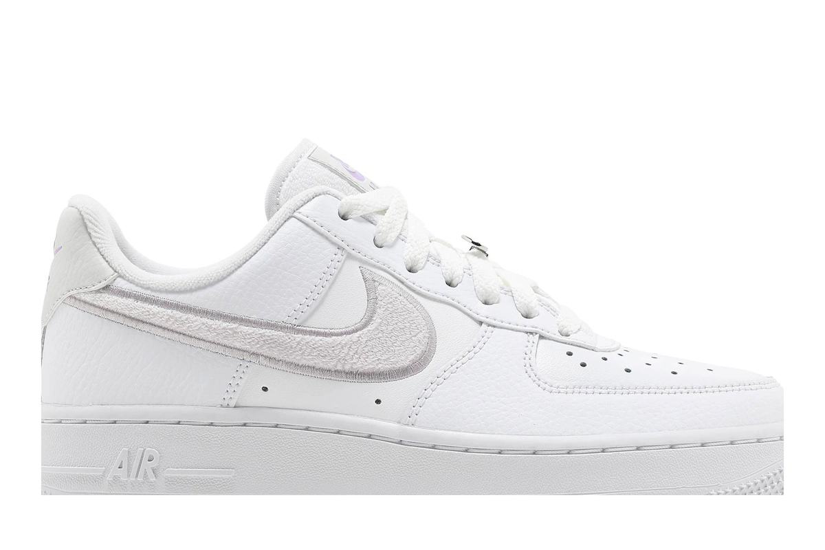 (Women) Nike Air Force 1 '07 Essential 'Chenille Swoosh - White Lilac' DN5056-100