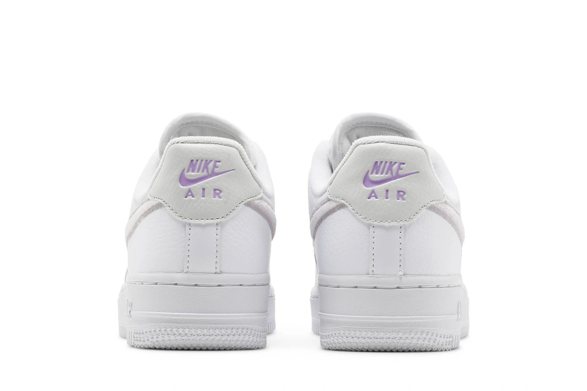 (Women) Nike Air Force 1 '07 Essential 'Chenille Swoosh - White Lilac' DN5056-100