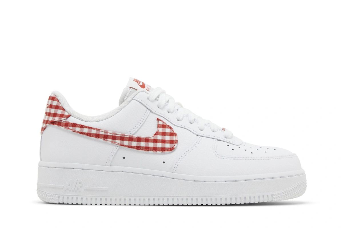 (Women) Nike Air Force 1 '07 Essential 'Mystic Red Gingham' DZ2784-101