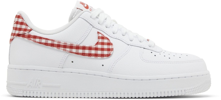 (W) Nike Air Force 1 '07 Essential 'Mystic Red Gingham' DZ2784-101 Buy (W) Nike Air Force 1 '07 Essential 'Mystic Red Gingham' DZ2784-101