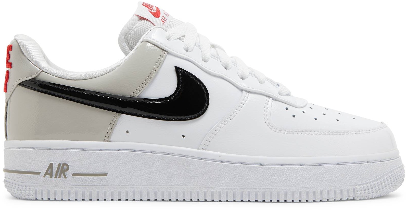 (Women) Nike Air Force 1 '07 Essential 'White Iron Ore Patent' DQ7570 ...