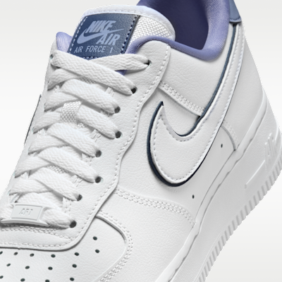 Sizing (W) Nike Air Force 1 ''07 Essential Putih/World Indigo/Midnight Navy IO4226-102