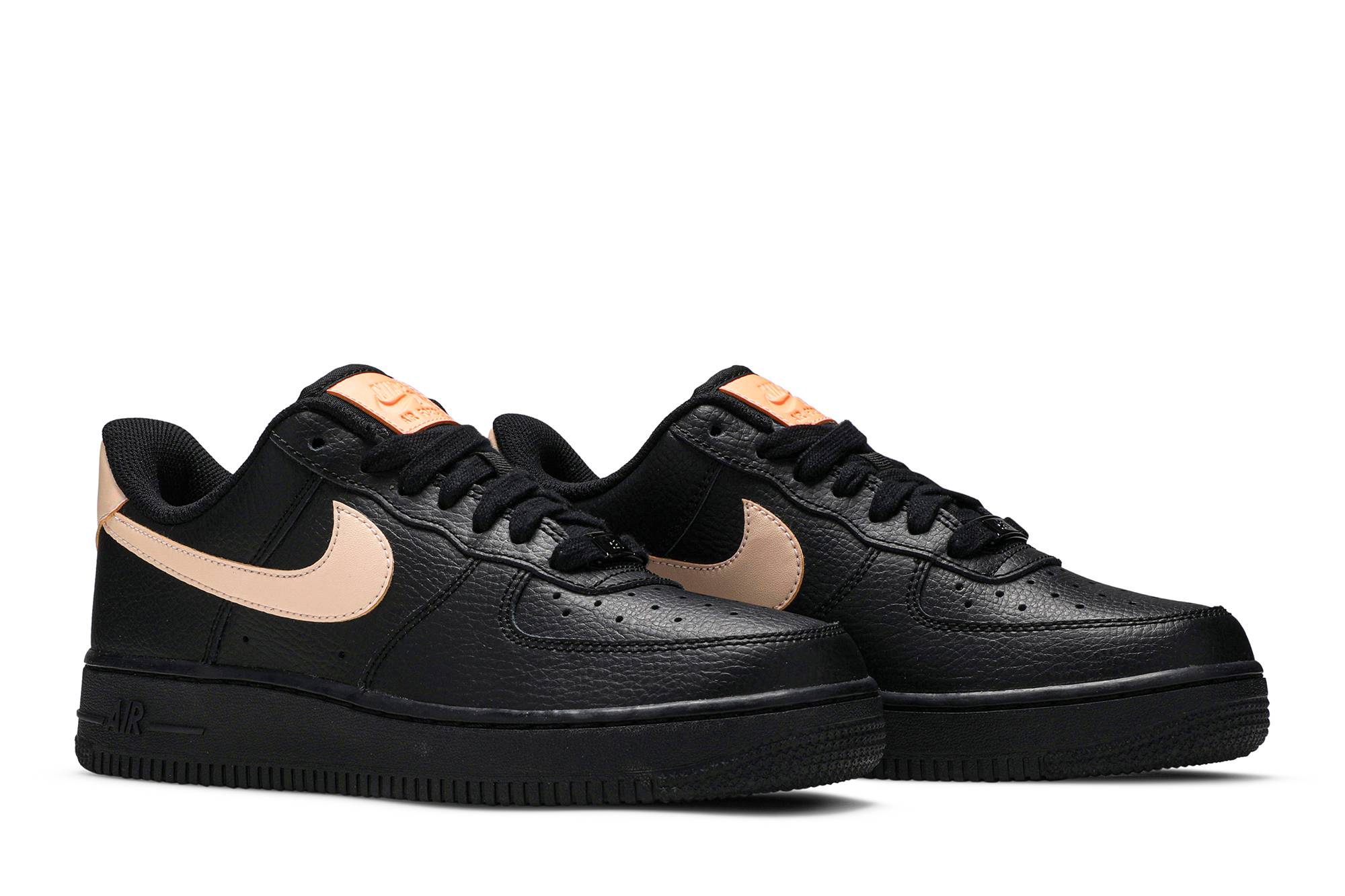 Cheap Nike Air Force 1 低筒 皮革 休閒 板鞋 女款 黑