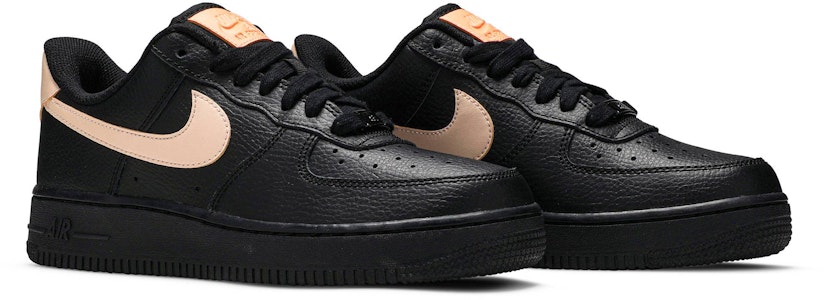 Nike Air Force 1 低筒 皮革 休閒 板鞋 女款 黑 Cheap Nike Air Force 1 低筒 皮革 休閒 板鞋 女款 黑