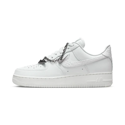 (W) Nike Air Force 1 '07 Low Summit White/White/Metallic Silver/Summit White