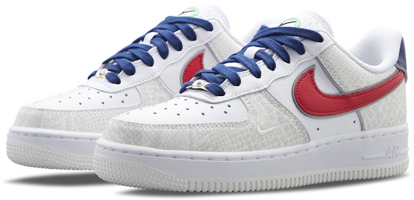 (W) Nike Air Force 1 '07 LX 'Just Do It - Putih Merah Ular' DV1493-161 Lookbook (W) Nike Air Force 1 '07 LX 'Just Do It - Putih Merah Ular' DV1493-161