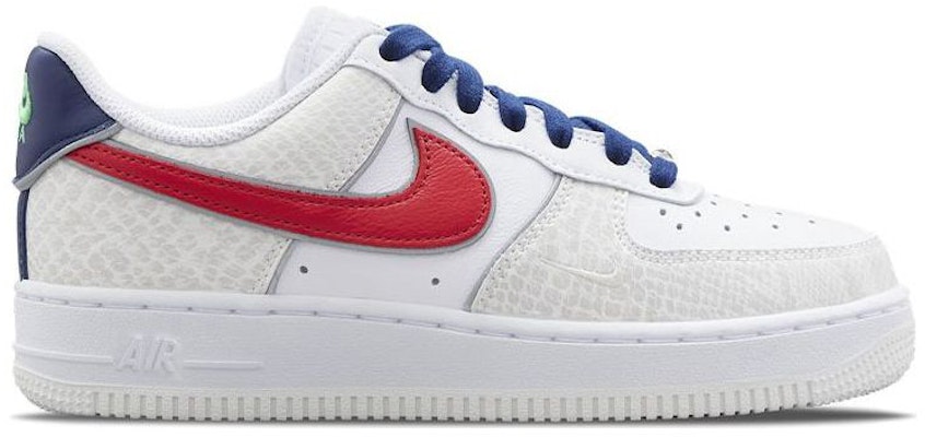 Women) Nike Air Force 1 '07 LX 'Just Do It ‑ White University Red ...