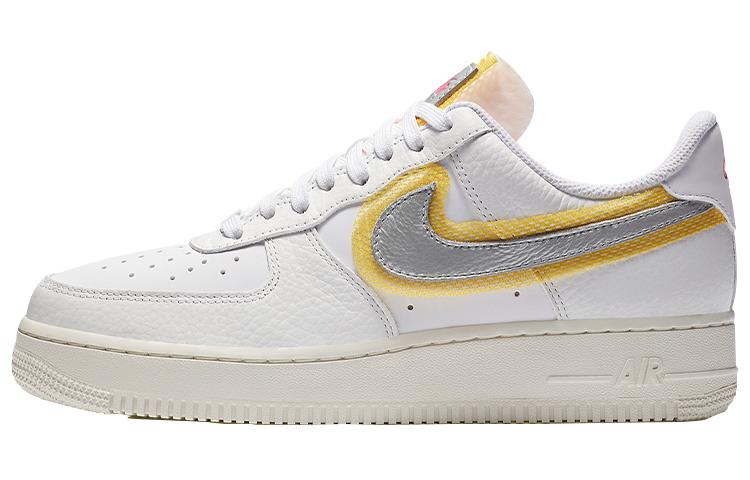 (W) Nike Air Force 1 '07 LX 'White Metallic Silver Gold'