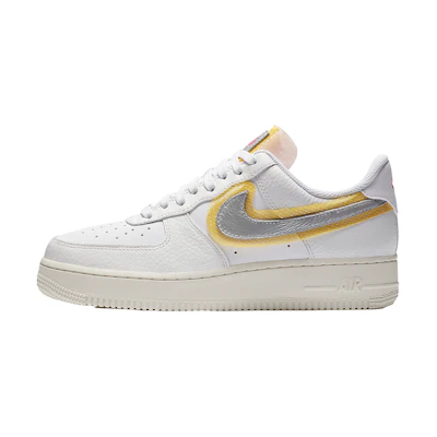 (W) Nike Air Force 1 '07 LX 'White Metallic Silver Gold'
