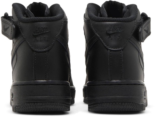 (W) Nike Air Force 1 '07 Mid 'Triple Black' Hitam Penuh DD9625-001 Details for (W) Nike Air Force 1 '07 Mid 'Triple Black' Hitam Penuh DD9625-001