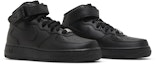 Cheap (W) Nike Air Force 1 '07 Mid 'Triple Black' Hitam Penuh DD9625-001