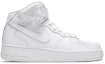 Buy (W) Nike Air Force 1 '07 Mid 'Triple White' Putih Serba DD9625-100