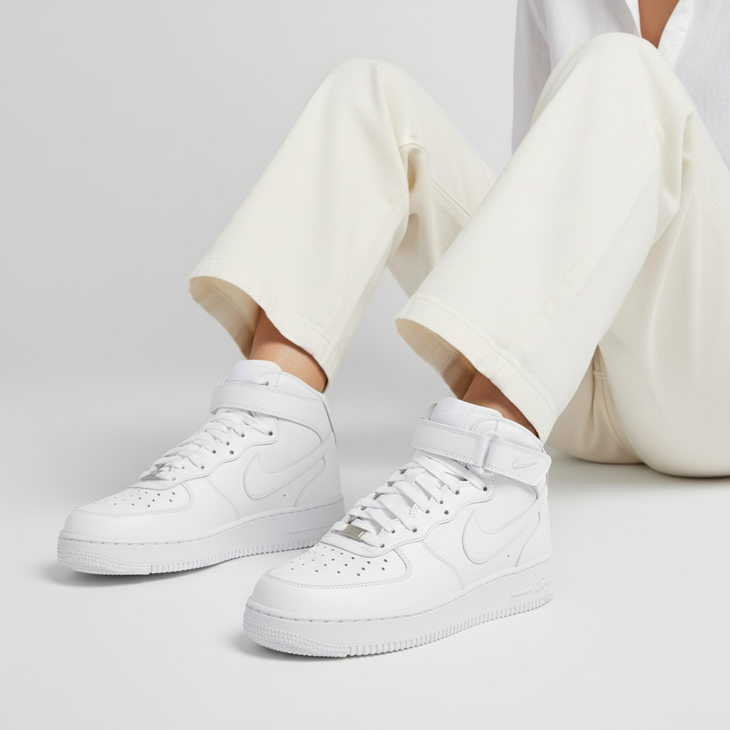 Order (W) ナイキ エアフォース1 '07 ミッド トリプルホワイト DD9625-100