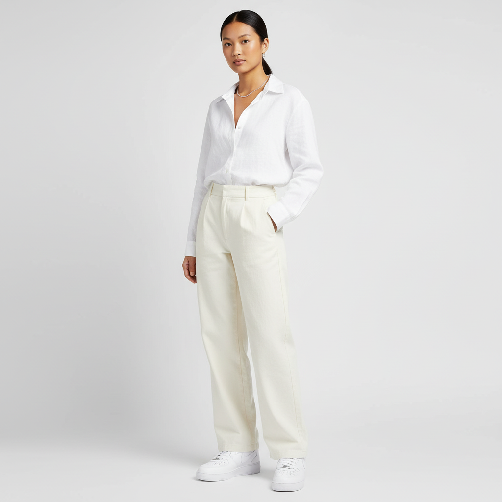 Lookbook (W) ナイキ エアフォース1 '07 ミッド トリプルホワイト DD9625-100