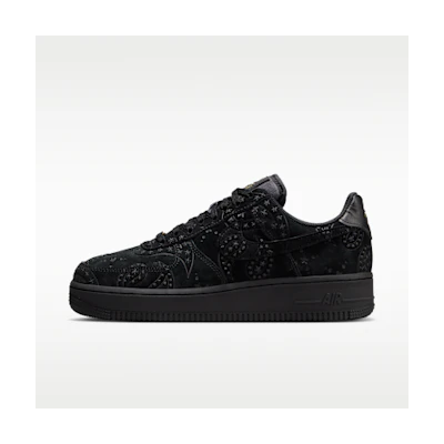 (W) Nike Air Force 1 '07 PRM+ Black/Metallic Gold/Black