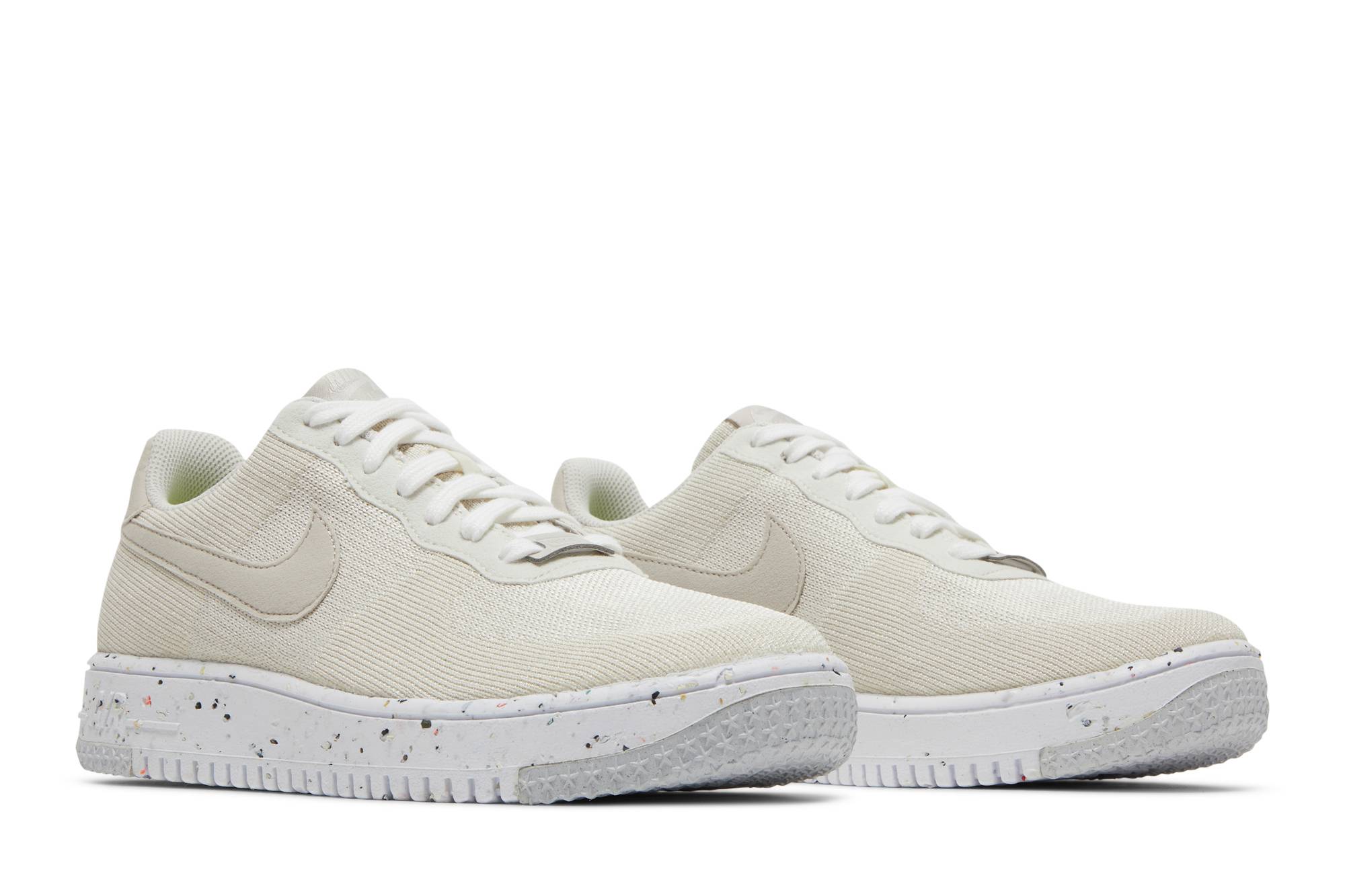 Cheap (W) Nike Air Force 1 Crater Flyknit 'Light Cream' Crema Claro DC7273-200