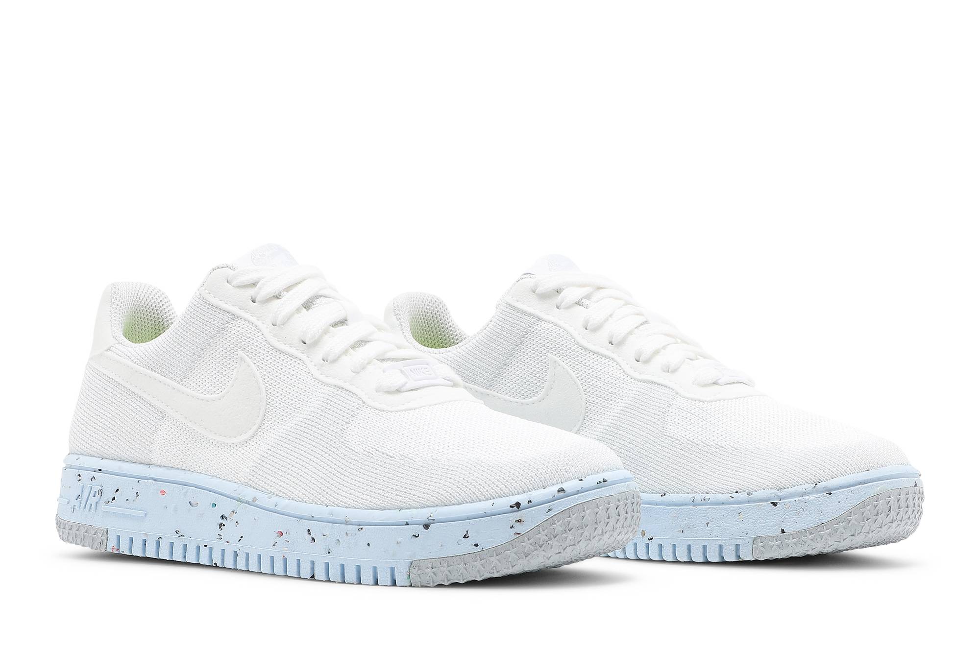 Cheap (W) Nike Air Force 1 Crater Flyknit 'Platino Puro' DC7273-100