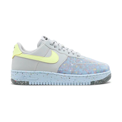 (W) Nike Air Force 1 Crater Pure Platinum Barely Volt