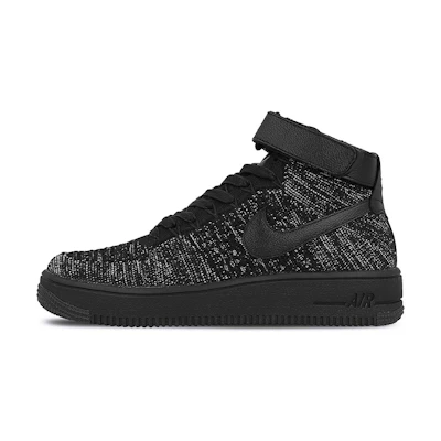 (W) Nike Air Force 1 Flyknit 'Black'
