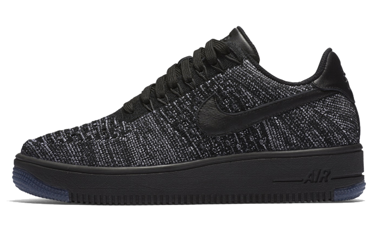 Buy (W) 耐克 空军一号 Flyknit 低帮 '黑色' 820256-007