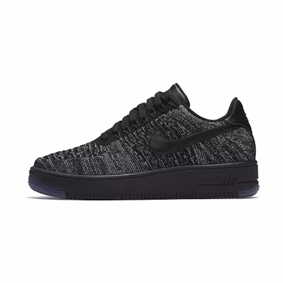 (W) Nike Air Force 1 Flyknit Low 'Black'