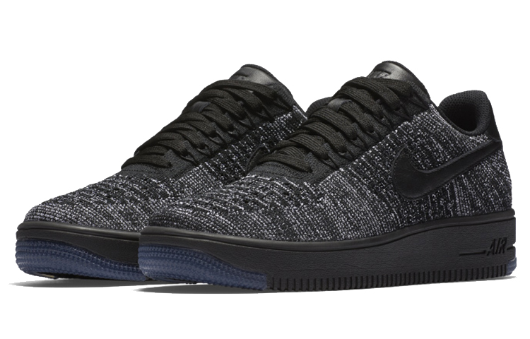 Order (W) 耐克 空军一号 Flyknit 低帮 '黑色' 820256-007