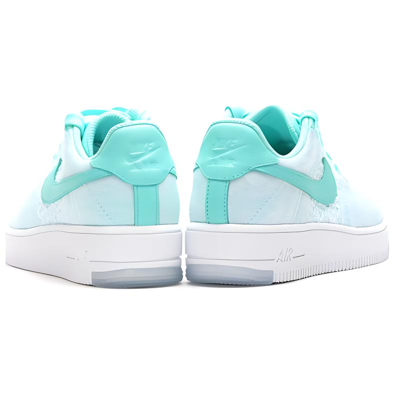 Lookbook (W) Nike Air Force 1 Flyknit Low ''Hyper Turquoise'' Heren/Dames Sneaker 820256-300