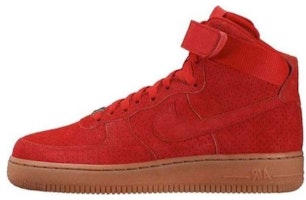 (Women) Nike Air Force 1 Hi Suede 'University Red' 749266-601 (Women) Nike Air Force 1 Hi Suede 'University Red' 749266-601