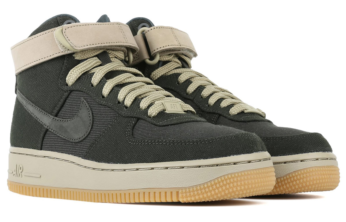 Lookbook (W) Nike Air Force 1 Hi Utility Khaki/Khaki ‘Light Bone’ Pria Sneaker AJ2775-200