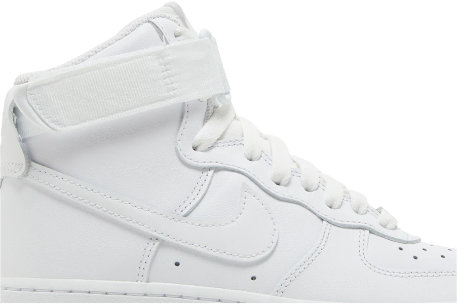 (W) 耐克 Air Force 1 高帮 '纯白' DD9624-100 Lookbook (W) 耐克 Air Force 1 高帮 '纯白' DD9624-100