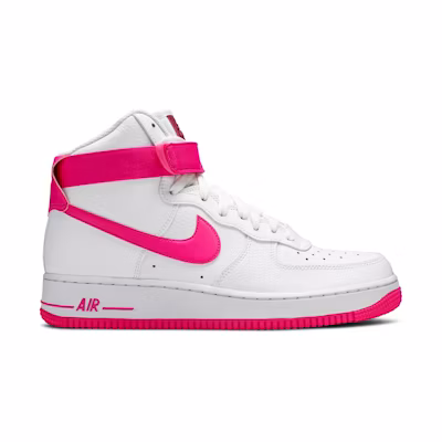 (W) Nike Air Force 1 High 'White Fuchsia'