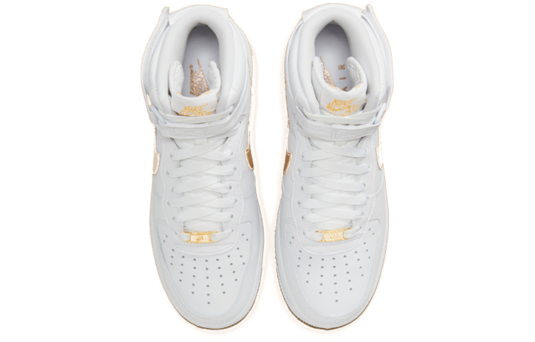 Shop (W) Nike Air Force 1 High 'Blanco Oro Metálico' DD9624-103