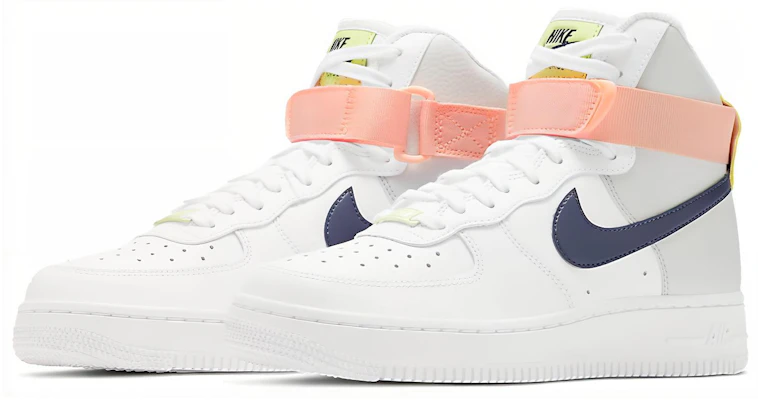 (Women) Nike Air Force 1 High 'White Midnight Navy' 334031-117 Lookbook (Women) Nike Air Force 1 High 'White Midnight Navy' 334031-117