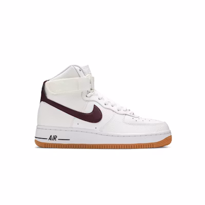 (W) Nike Air Force 1 High 'White Night Maroon'
