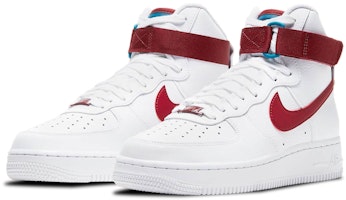 (W) Nike Air Force 1 High 'Blanco Team Rojo' 334031-119 Lookbook (W) Nike Air Force 1 High 'Blanco Team Rojo' 334031-119