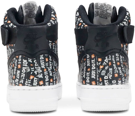 (Wanita) Nike Air Force 1 High Just Do It Pack Hitam AO5138-001 Details for (Wanita) Nike Air Force 1 High Just Do It Pack Hitam AO5138-001
