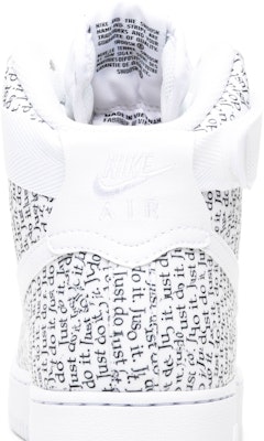 Nike air force just 2025 do it pack white