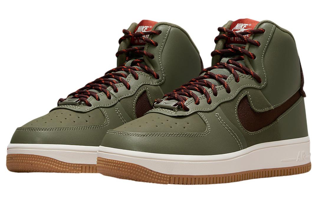 Lookbook (W) 耐克空军一号高帮雕刻版 '橄榄酒红' FB7960-200