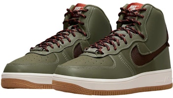 (W) 耐克空军一号高帮雕刻版 '橄榄酒红' FB7960-200 Lookbook (W) 耐克空军一号高帮雕刻版 '橄榄酒红' FB7960-200