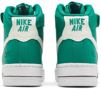 (W) Nike Air Force 1 High SE '40th Anniversary - Malachite' Edisi Ulang Tahun Ke-40. DQ7584-300 Details for (W) Nike Air Force 1 High SE '40th Anniversary - Malachite' Edisi Ulang Tahun Ke-40. DQ7584-300
