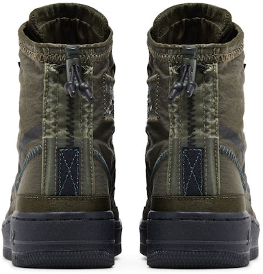 (W) Nike 空军一号高帮贝壳’卡戎卡其’ BQ6096-301 Details for (W) Nike 空军一号高帮贝壳’卡戎卡其’ BQ6096-301