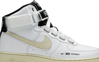 Order (女裝)Nike Air Force 1 高筒實用白色淡奶 AJ7311-100