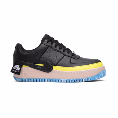 (W) Nike Air Force 1 Jester XX Black Sonic Yellow Arctic Orange