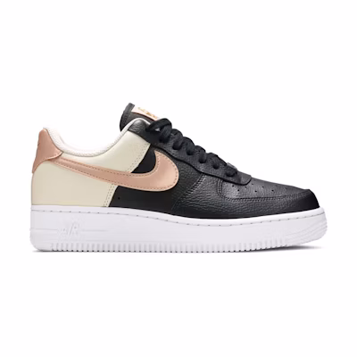 (W) Nike Air Force 1 Low 07 Black Metallic Red Bronze