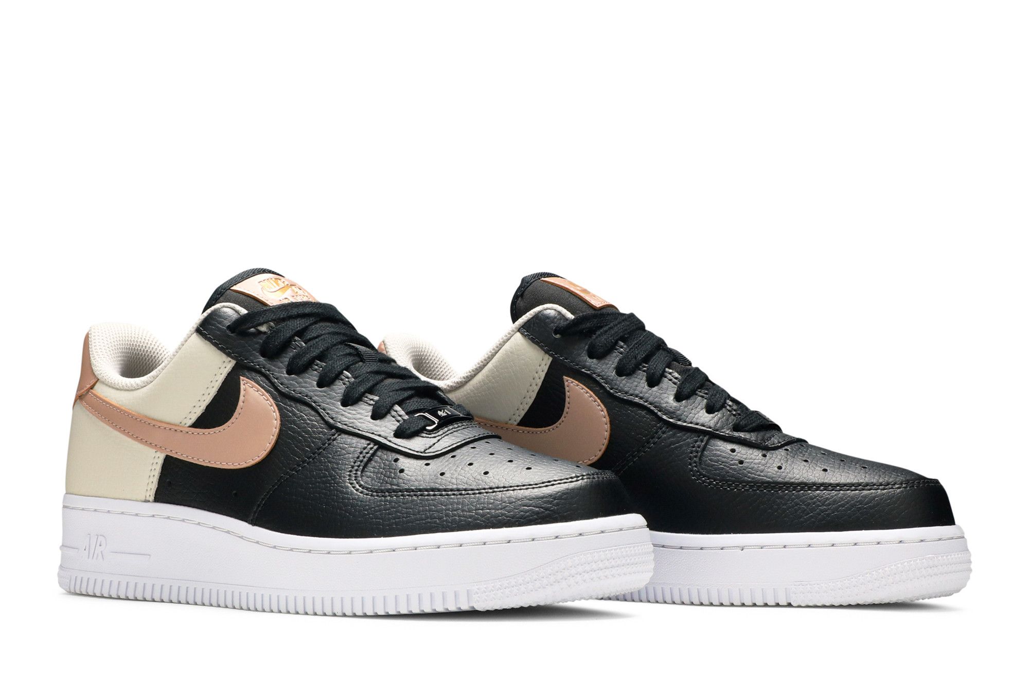 Cheap (W) Nike Air Force 1 Low 07 Hitam Merah Gangsa Metalik CU5311-001