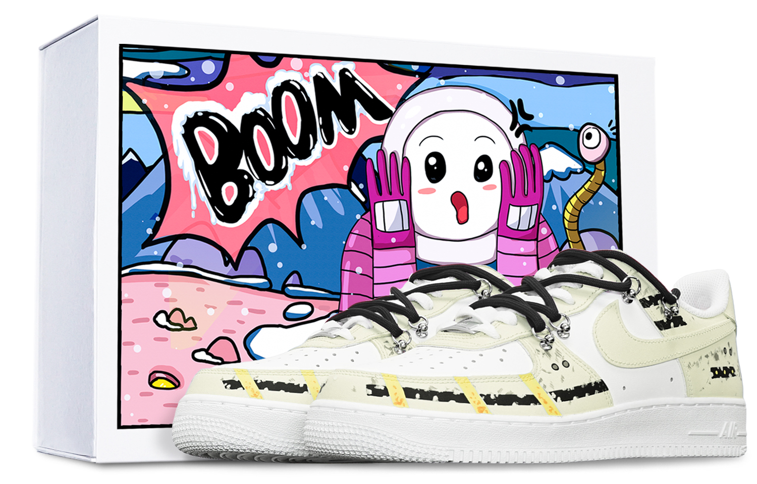 Buy 【定制球鞋】Nike Air Force 1 Low ‘07 戰損機能風 賽博朋客 椰奶 解構 防滑 低幫 板鞋 女款 米白