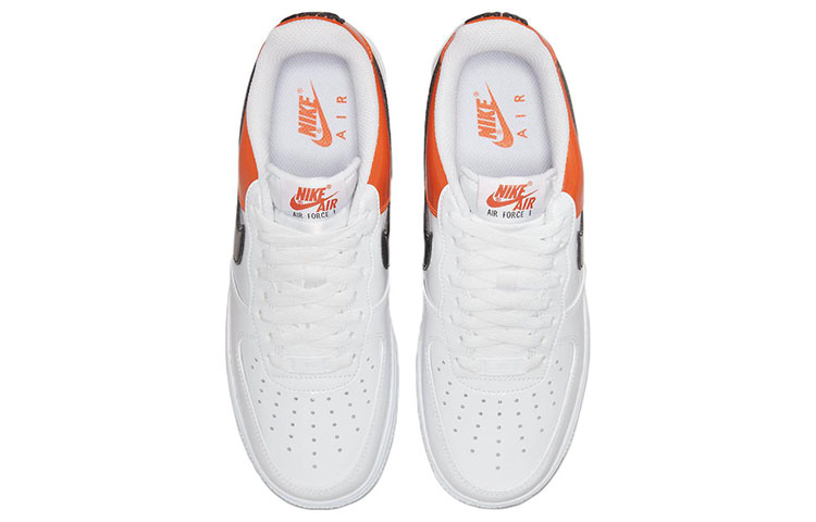 Shop （女性）Nike Air Force 1 低筒 '07 'Essential 白色/炫橘' DJ9942-103